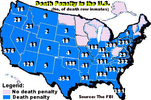 Us Map Death Penalty