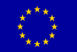 illustration of the use of the European flag